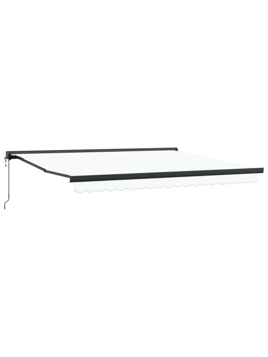 Automaatne sissetõmmatav varikatus valge 400x300 cm, varikatus fabriku vahetus 4x3 m raami valge