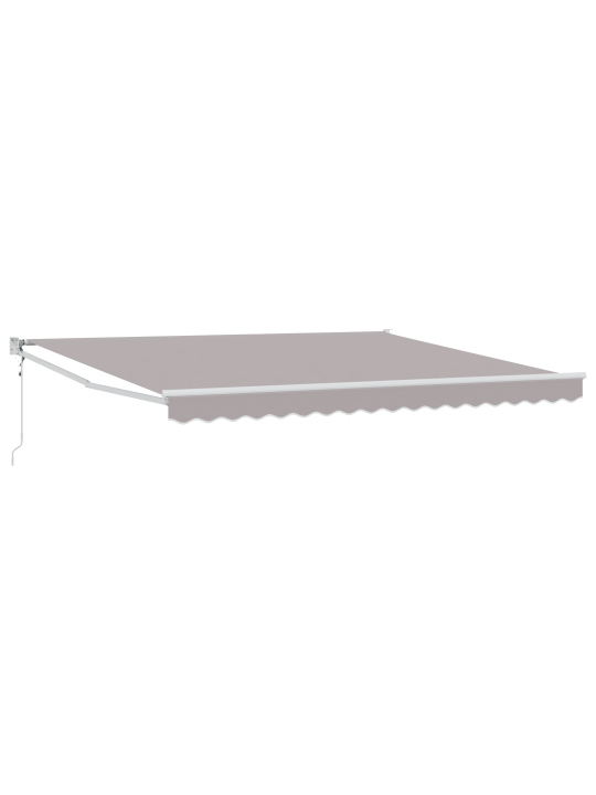 Automaatne sissetõmmatav varikatus hall 400x300 cm, varikatus asenduskangas 4x3 m raami jaoks hall