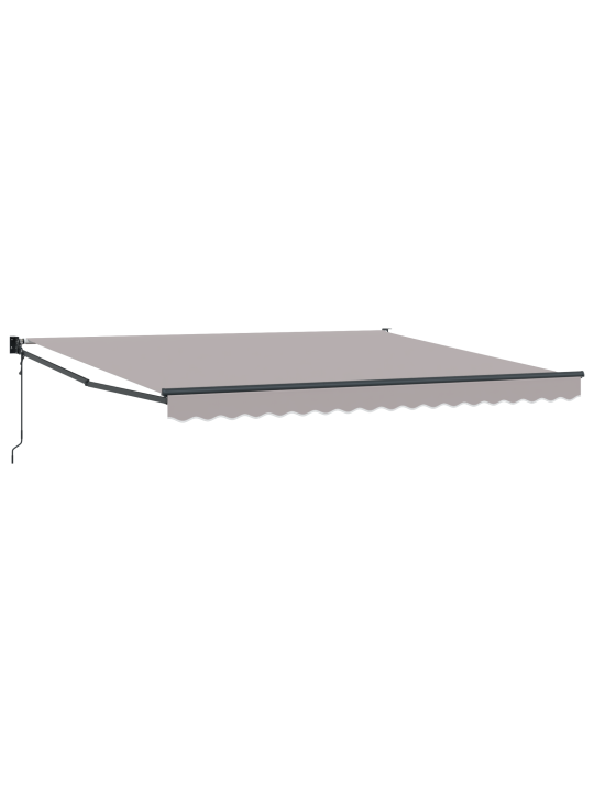 Automaatne sissetõmmatav varikatus helesinine 400x300 cm, varikatus asendusmaterjal 4x3 m raami helesinised