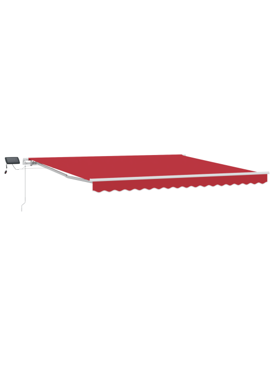 Käsitsi juhitav varikatus lediga punane 400x300 cm, varikatus 4x3 m raami asenduskangas punane