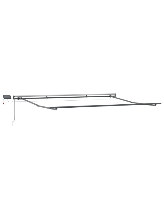 Käsitsi kokkupandav varikatus led punane 400x300 cm, varikatuse asenduskangas 4x3 m raam punane