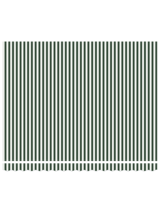 Käsitsi sissetõmmatav varikatus roheline ja valge 400x300 cm, varikatus asenduskangas 4x3 m raam roheline ja valge