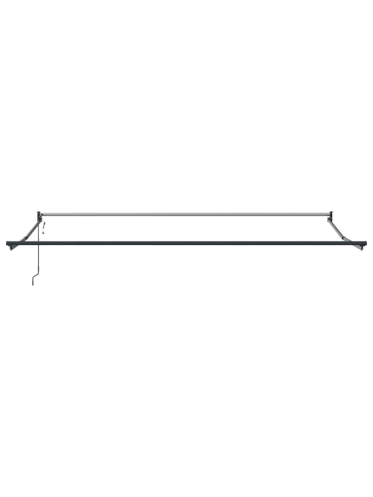 Automaatne sissetõmmatav varikatus lediga, roheline ja valge, 400x350 cm, varikatus, asenduskangas 4x3.5 m raami jaoks, roheline ja valge