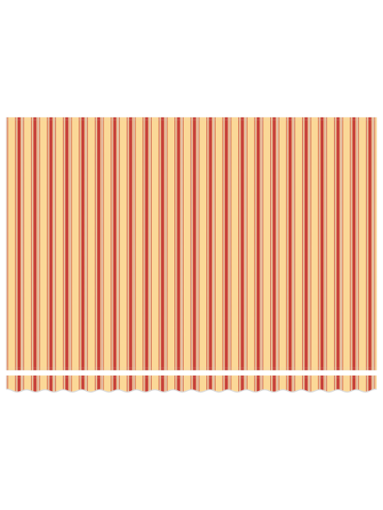 Käsitsi sissetõmmatav varikatus kollane ja oranž 450x300 cm