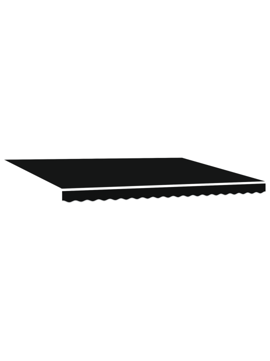 Automaatne sissetõmmatav varikatus led-valgusega must 450x300 cm, varikatus edasise valmistamise kangas 4.5x3 m raami must