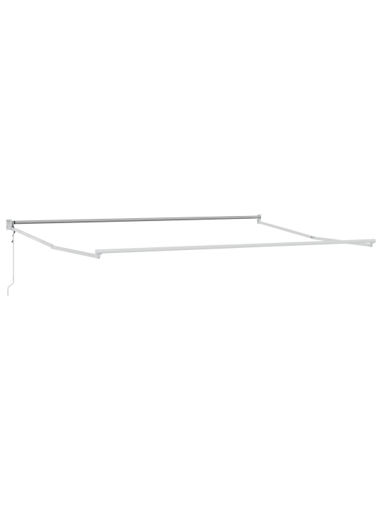 Automaatne sissetõmmatav varikatus helesinine 450x300 cm, varikatus asenduskangas 4,5x3 m raamile helesinine