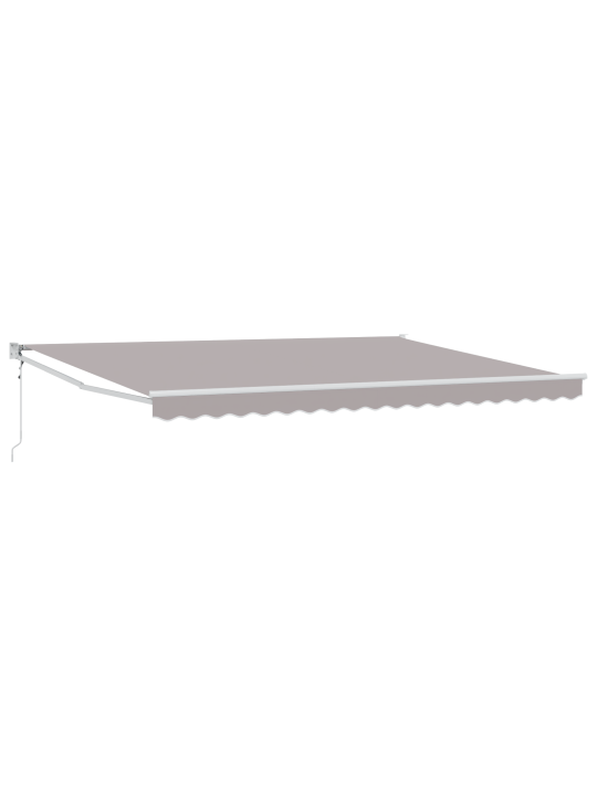 Automaatne sissetõmmatav varikatus helesinine 450x300 cm, varikatus asenduskangas 4,5x3 m raamile helesinine