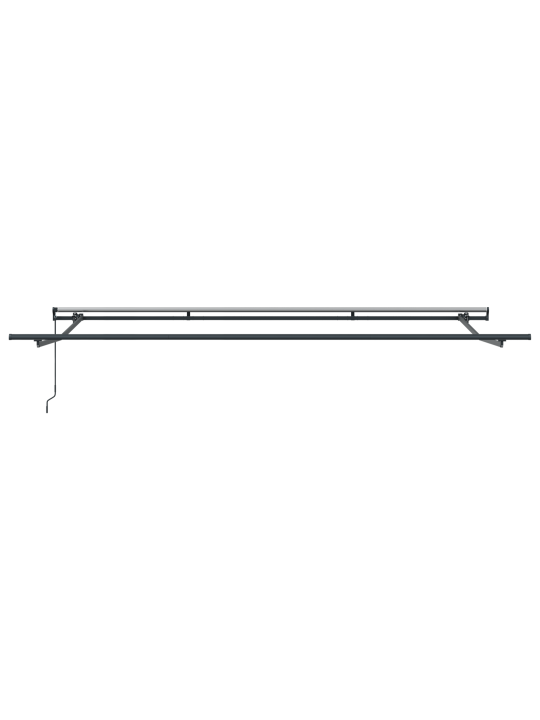 Käsitsi sissetõmmatav varikatus punane 450x300 cm, varikatus asenduskangas 4.5x3 m raam punane