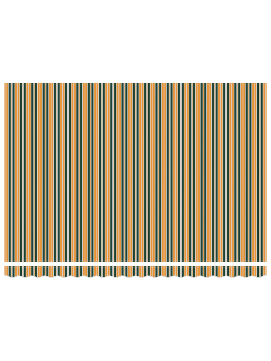 Automaatne sissetõmmatav varikatus roheline ja kollane 450x300 cm, varikatus paatide raamile 4.5x3 m roheline ja kollane