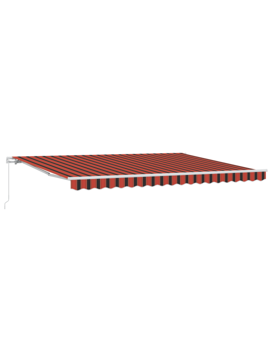 Käsitsi kokkukäiv varikatus oranž ja pruun 450x350 cm