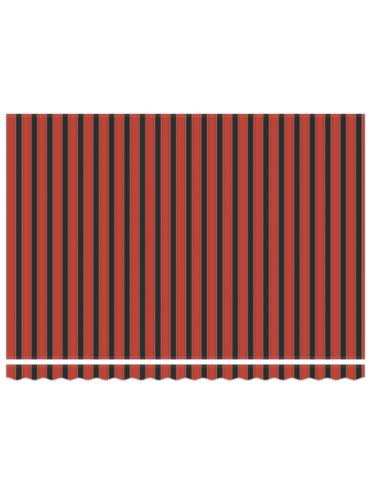 Käsitsi kokkukäiv varikatus oranž ja pruun 450x350 cm
