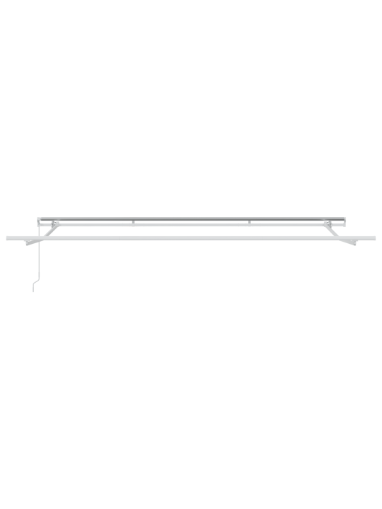 Käsitsi sissetõmmatav varikatus kollane ja oranž 450x350 cm