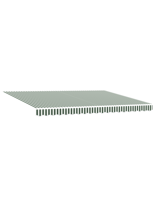 Automaatne sissetõmmatav varikatus led-iga roheline ja valge 450x350 cm, varikatus asenduskangas 4,5x3,5 m raami roheline ja valge
