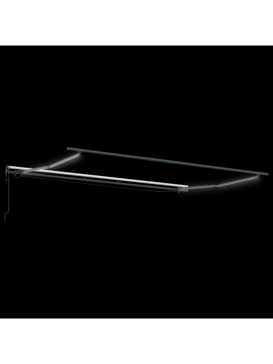 Automaatne sissetõmmatav varikatus led-iga oranž ja pruun, 500x300 cm