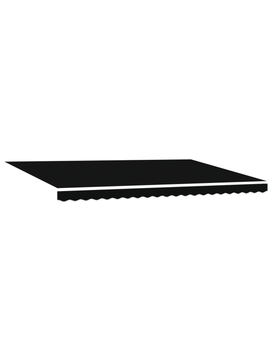 Automaatne sissetõmmatav varikatus must 500x300 cm, varikatus asenduskate 5x3 m raami must