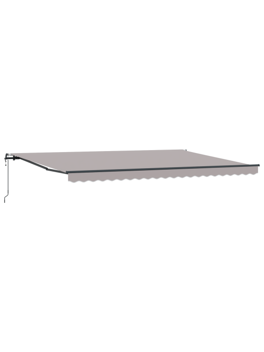 Automaatne sissetõmmatav varikatus helehall 500x300 cm, varikatuse vahetuskangas 5x3 m raamile helehall