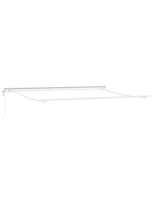 Automaatne sissetõmmatav varikatus kollane ja oranž 500x350 cm