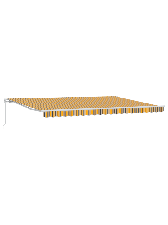 Käsitsi sissetõmmatav varikatus multi-värvilised triibud 500x350 cm