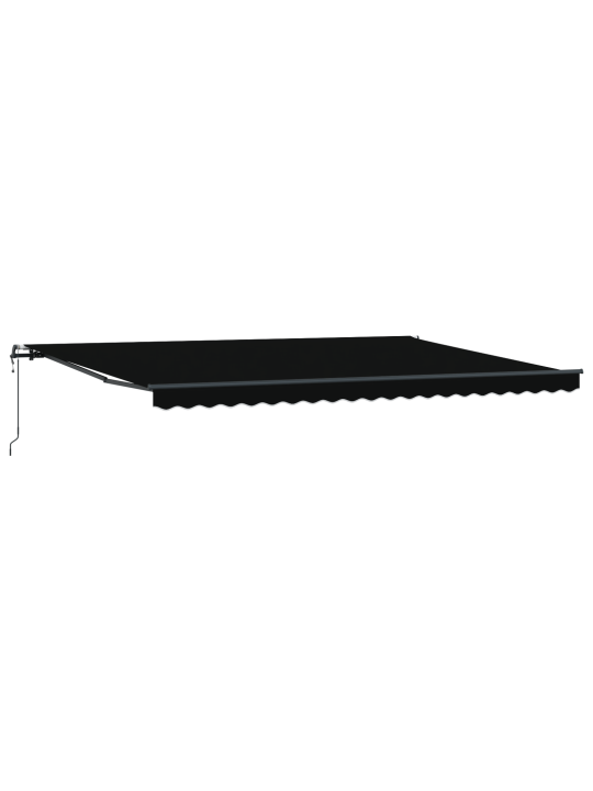 Automaatne sissetõmmatav varikatus must 500x350 cm, varikatuse vahetuskangas 5x3.5 m raami must