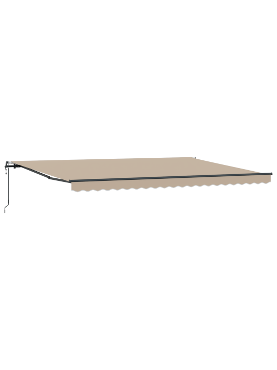 Automaatne sissetõmmatav varikatus beež 500x350 cm, varikatuse asenduskangas 5x3.5 m raamile beež
