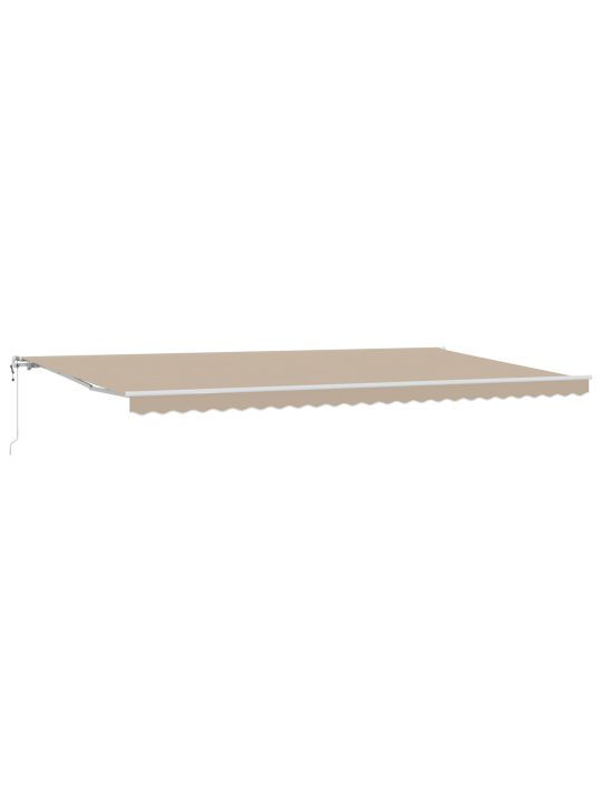 Automaatne sissetõmmatav varikatus beež 600x300 cm