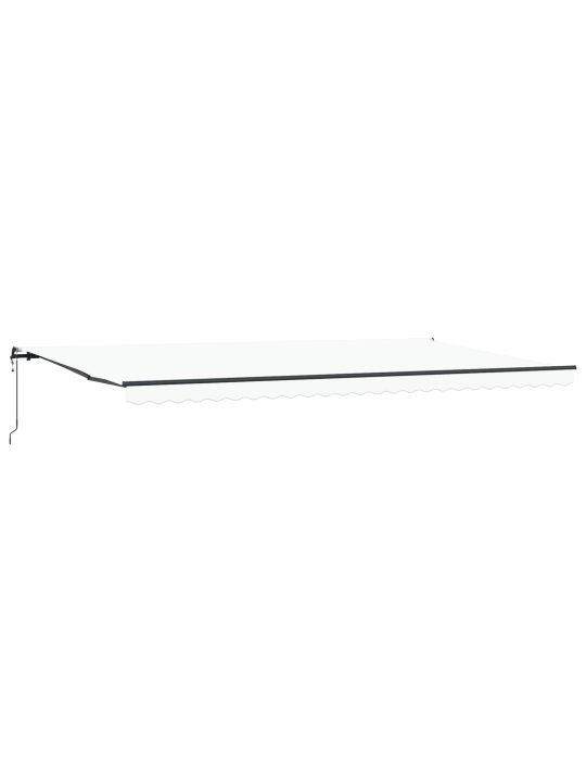 Automaatne sissetõmmatav varikatus valge 600x300 cm