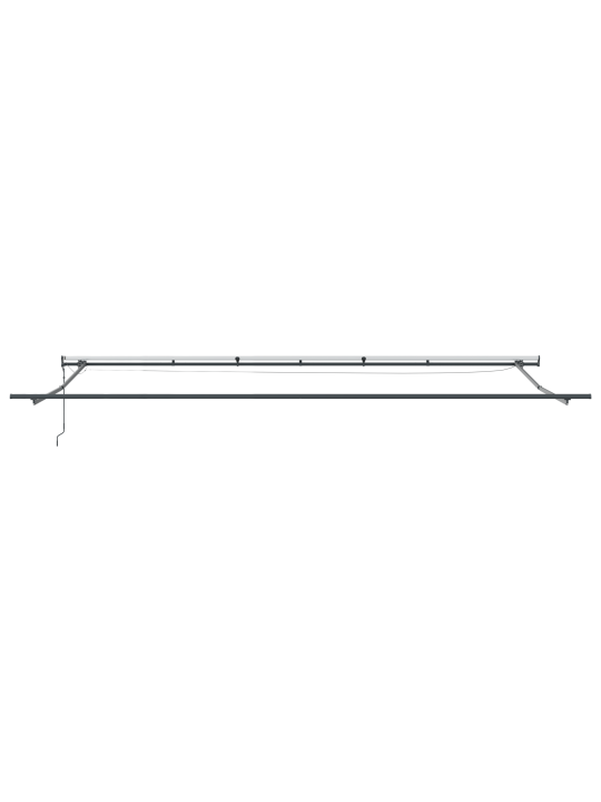 Automaatne sissetõmmatav varikatus koos led valge 600x300 cm