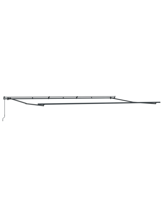 Käsitsi sissetõmmatav varikatus roheline ja kollane 600x350 cm