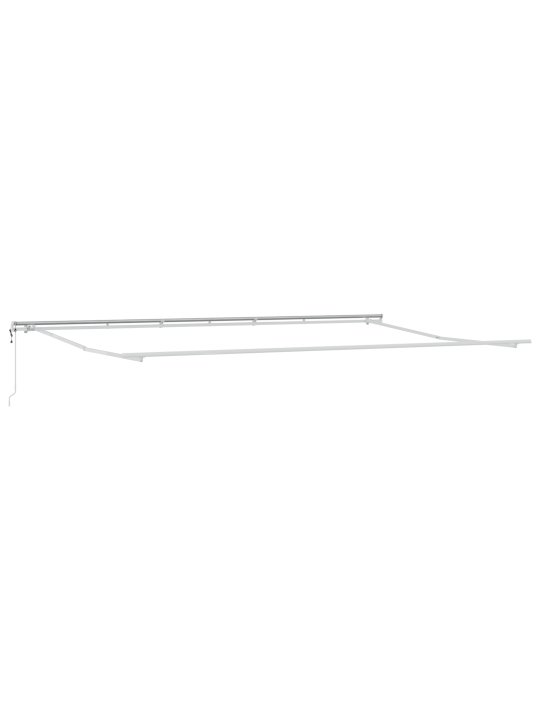 Automaatne sissetõmmatav varikatus roheline ja valge 600x350 cm