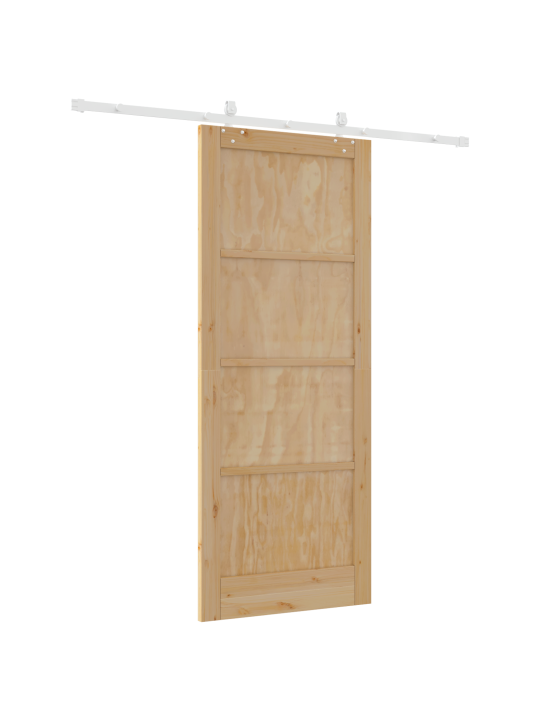 Libisev uks koos tarvikute komplektiga 86x211 cm tugev puit männipuu