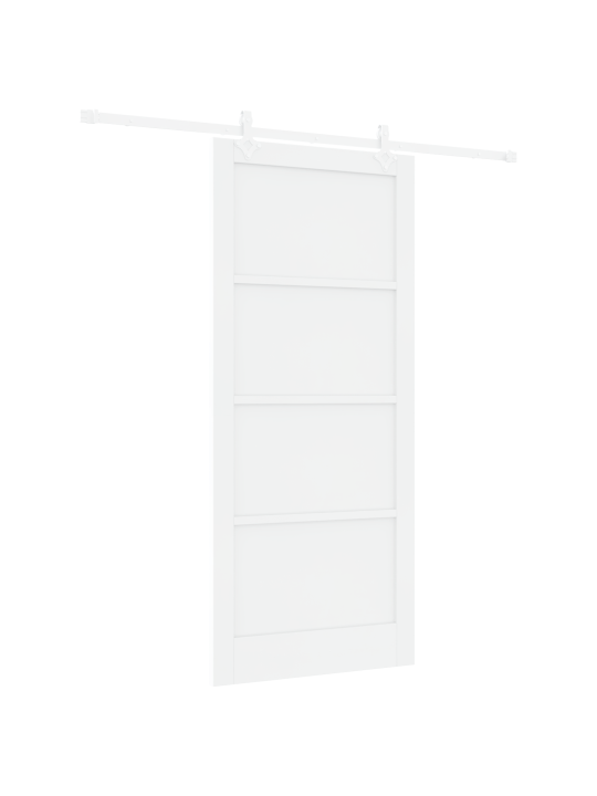 Liuguks koos tarvikute komplektiga valge 93x211 cm massiivne männipuit