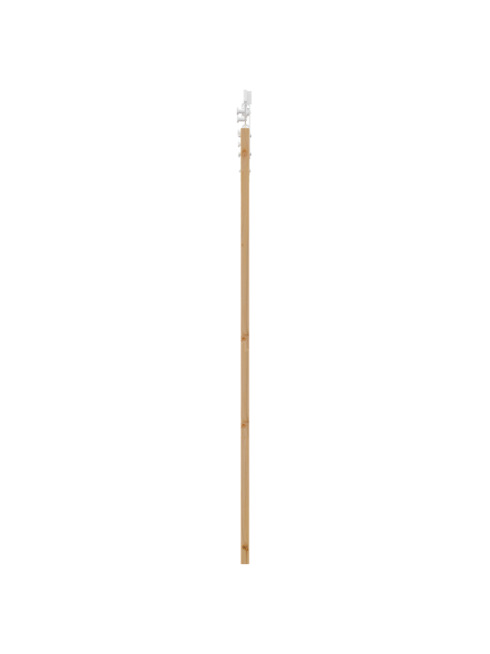 Libisev uks koos ehituskomplektiga 73.5x198.5 cm südamik puidust mänd