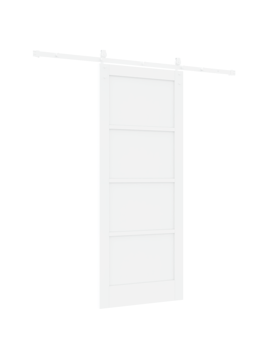Liuguks koos riistvarakomplektiga valge 83x202 cm massiivne puit männi