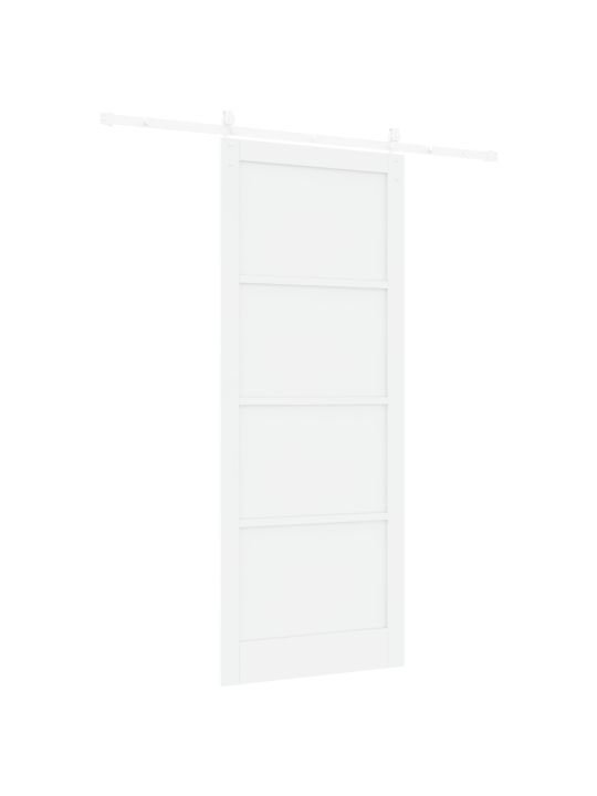 Liuguksi koos liuguri komplektiga valge 93x232 cm tugev puit mänd