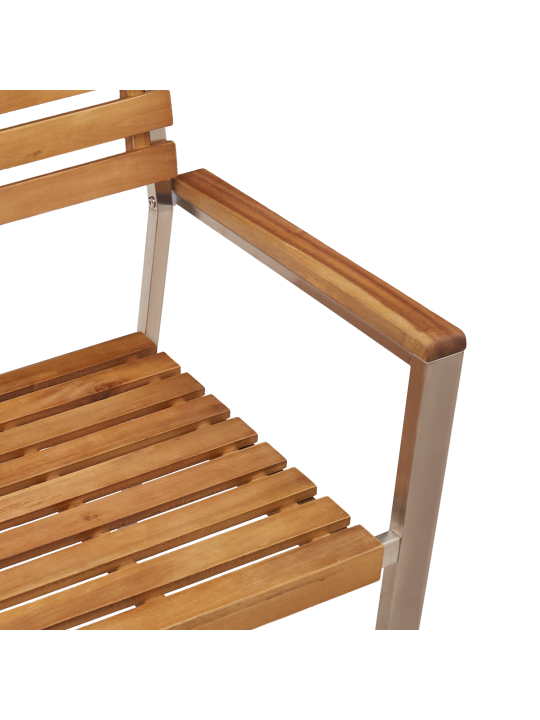 Virnastatavad aia toolid 6 tk 54.5x56x89 cm kõva akaatsiapuidust