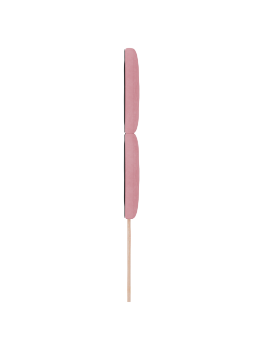 Roosa voodiots teemantplokkidega 90 cm samet