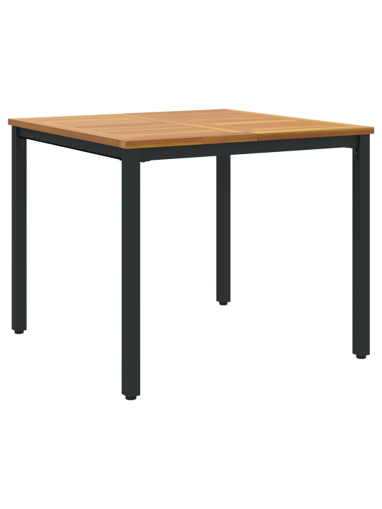 3-osaline aia söögikomplekt tahke puit acacia ja metall