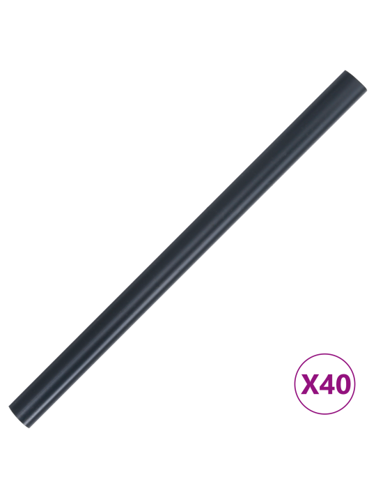 Aia privaatsus ekranid 2 tk pvc 35x0,19 m matt tume hall