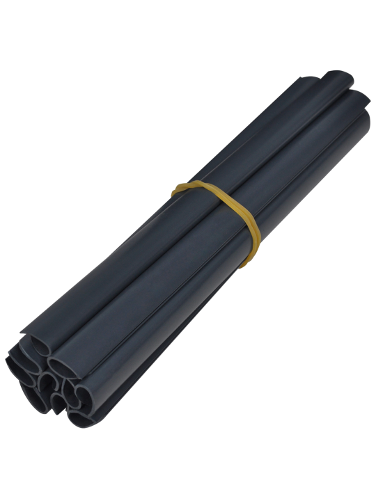 Aia privaatsus ekranid 2 tk pvc 35x0,19 m matt tume hall