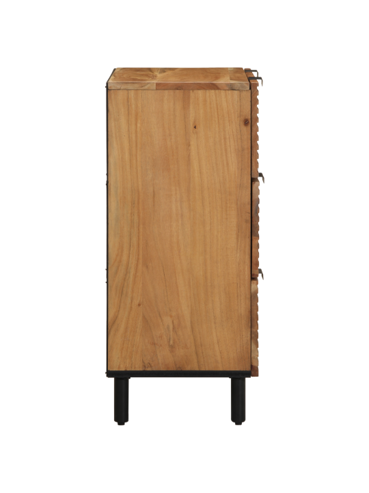 Kappid 2 tk pruun 60x33x75 cm tugev puidust akaatsiapuit