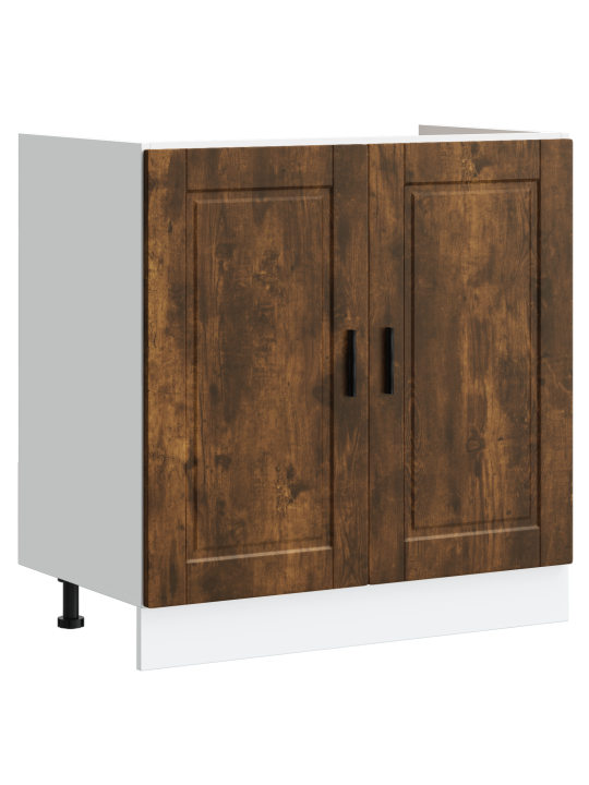 Valamu aluskapid "porto" valamu suitsutatud tamme 80x46x84,5 cm tehispuit