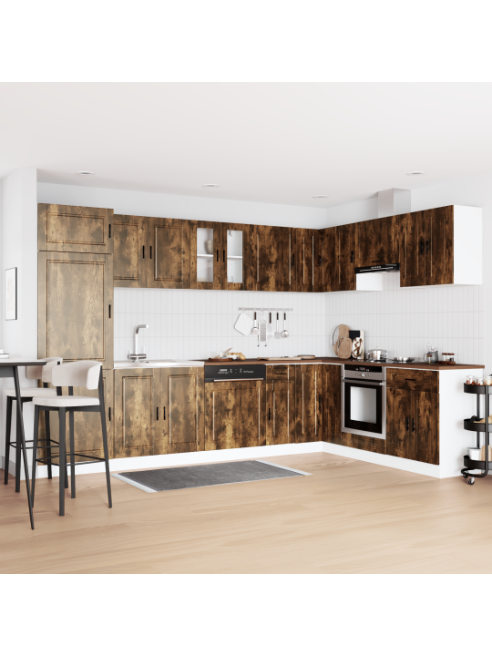 Valamu aluskapid "porto" valamu suitsutatud tamme 80x46x84,5 cm tehispuit