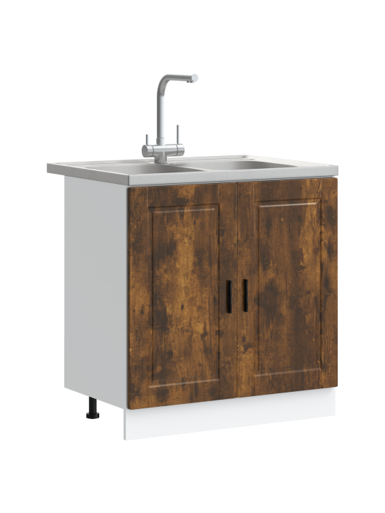 Valamu aluskapid "porto" valamu suitsutatud tamme 80x46x84,5 cm tehispuit