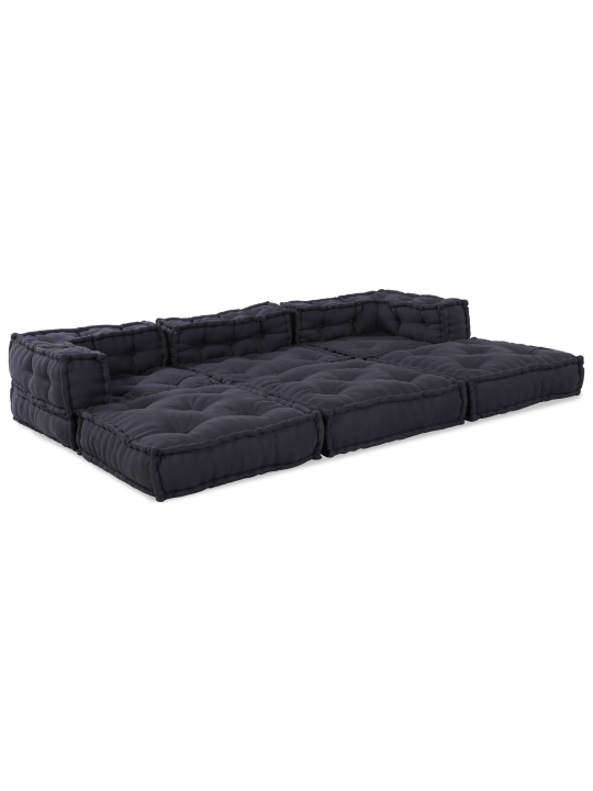 Modulaarne poufide komplekt 3 tk antratsiitkangas