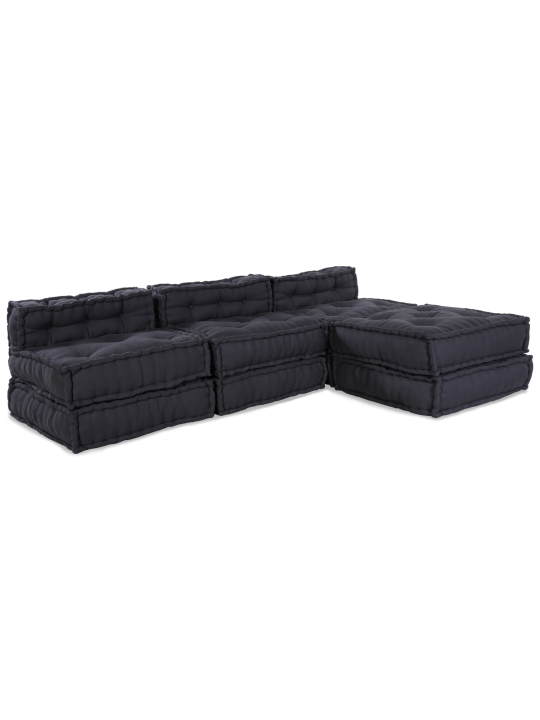 Modulaarne pouf 4 tk antratsiit kangas