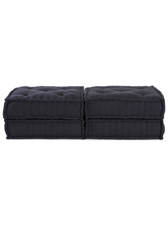 Modulaarne pouffide komplekt 2 tk antratsiitkangas