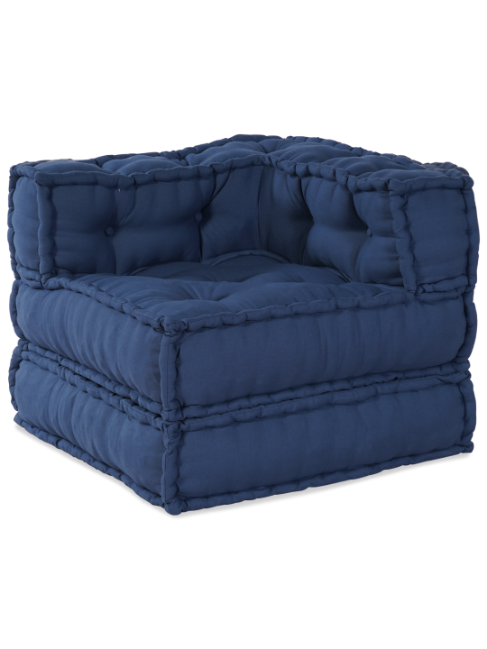 Moodulpuffid 2 tk indigo kangast