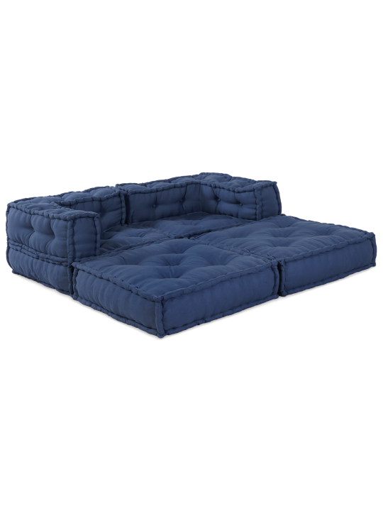 Moodulpuffid 2 tk indigo kangast