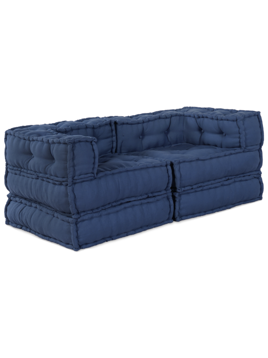 Moodulpuffid 2 tk indigo kangast