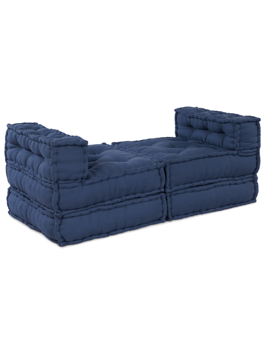 Moodulsuured pufid 4 tk indigo kangast